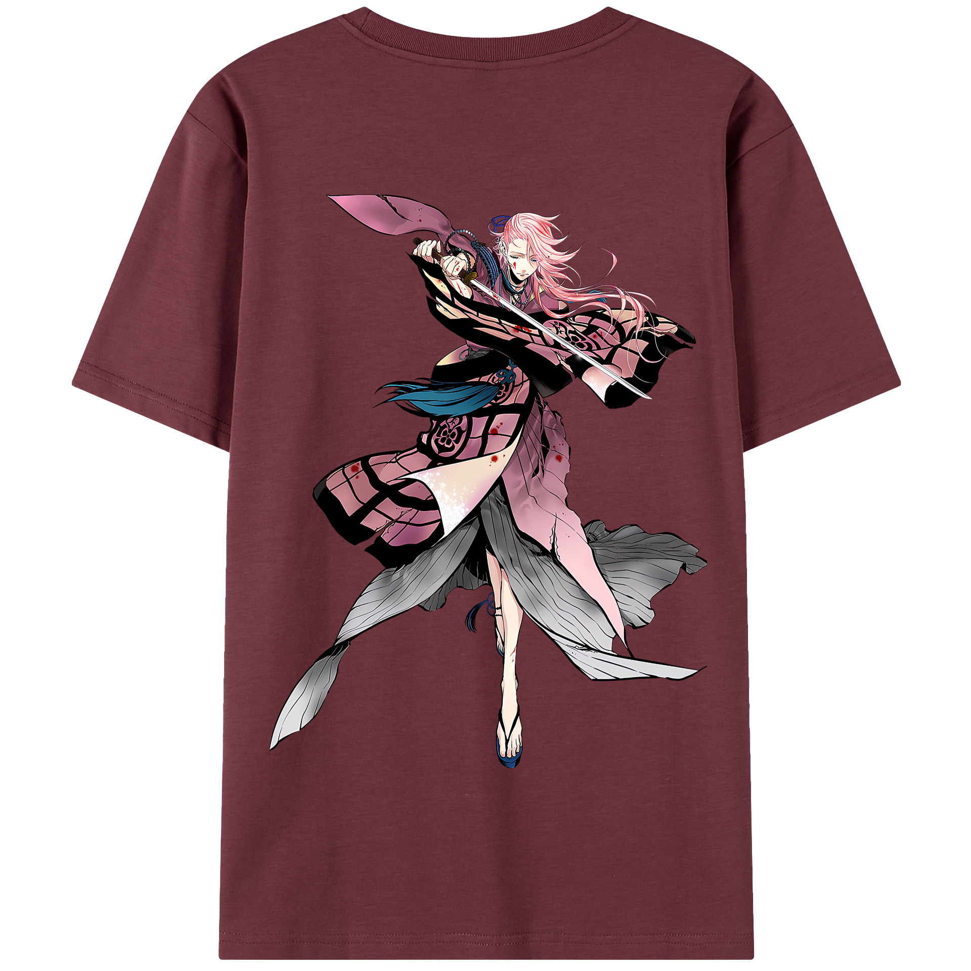 （画像用） 刀剣乱舞 Touken Ranbu 綿100％半袖Tシャツ（背面プリント）